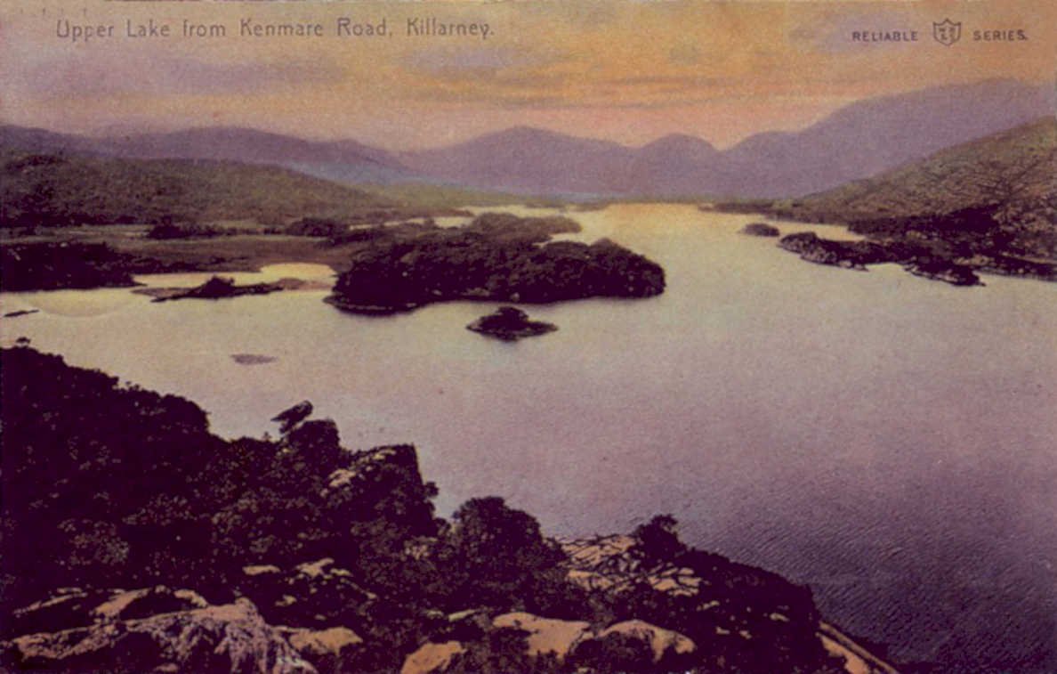 kenmare lake sceneryVintage 1880s 1900s A4 Photo Print