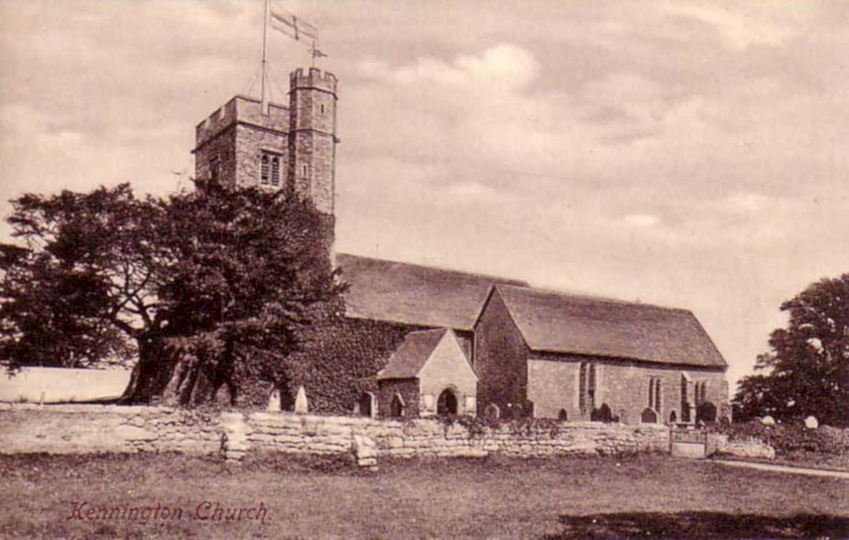 kennington church towerVintage 1880s 1900s A4 Photo Print