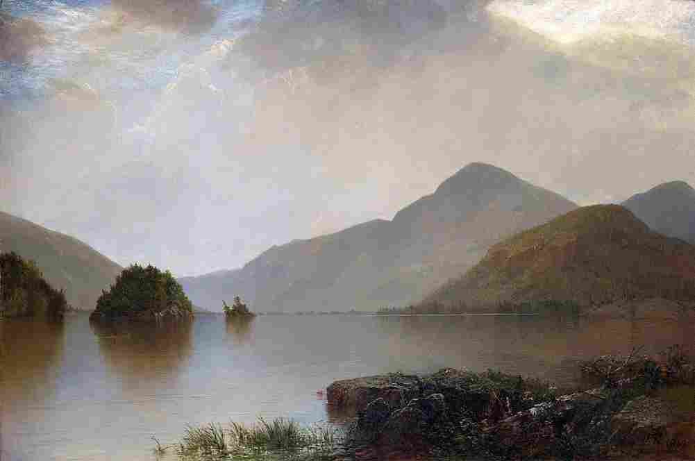 kensett lake george scene Art A4 Photo Print