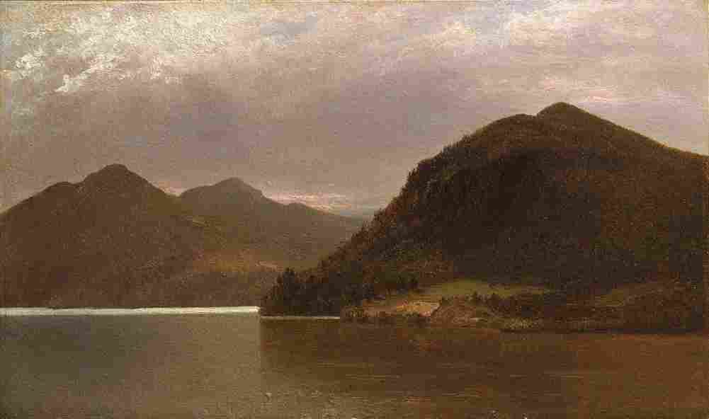 kensett the lake george Art A4 Photo Print