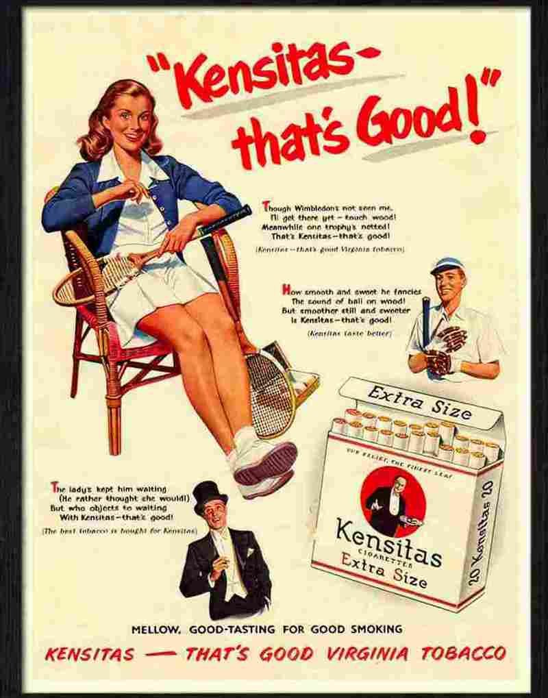 kensitas cigarettes 1950s Advert A4 Photo Print