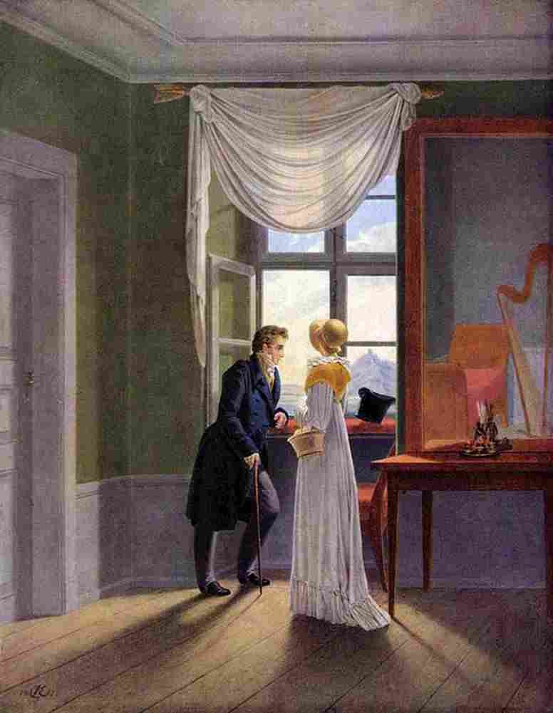 kersting Couple at the Window Art A4 Photo Print