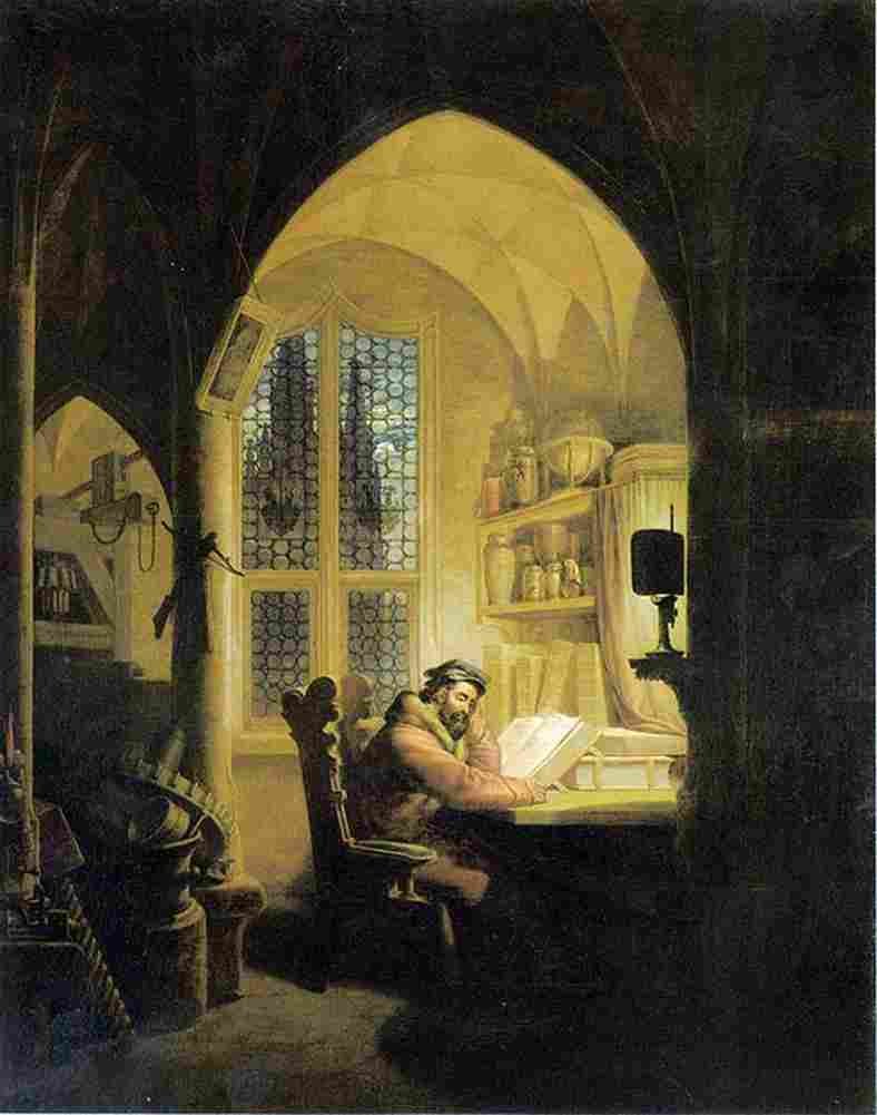 kersting Faust in his Study Art A4 Photo Print