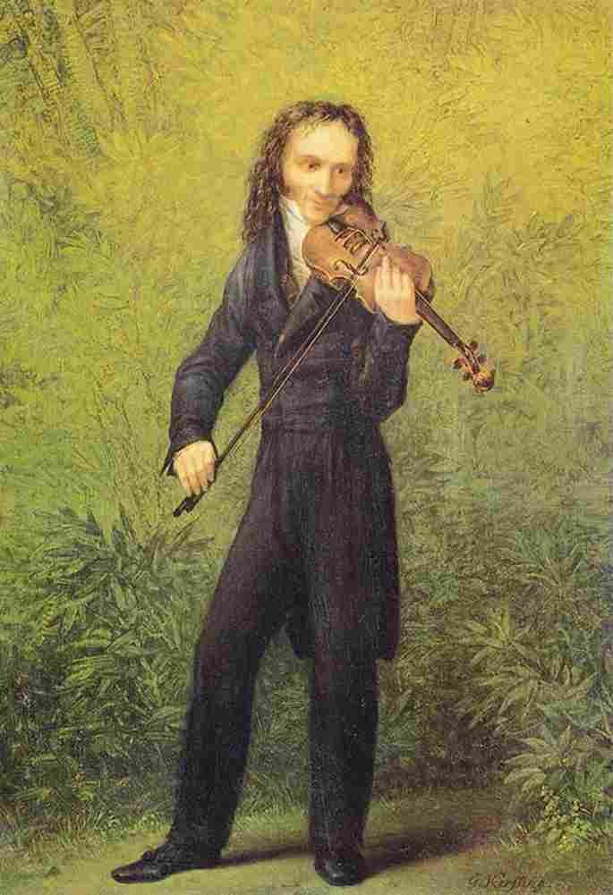 kersting The Violinist Niccolo Paganini Art A4 Photo Print