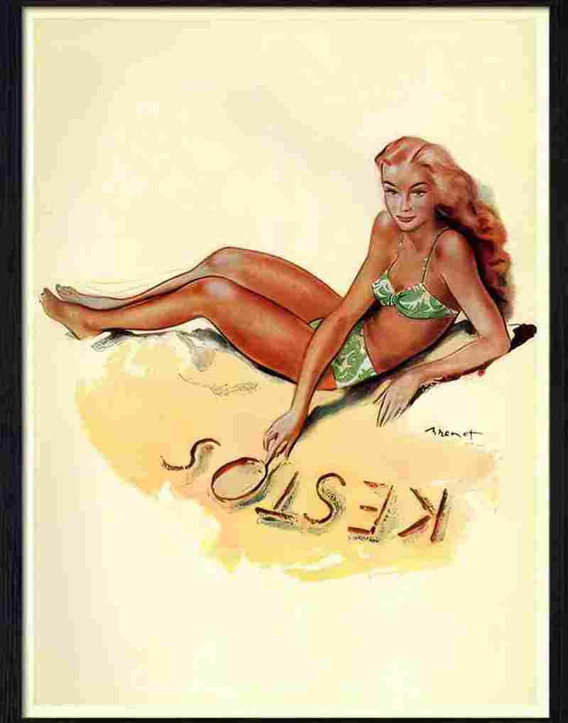 kestos swimwear Advert A4 Photo Print