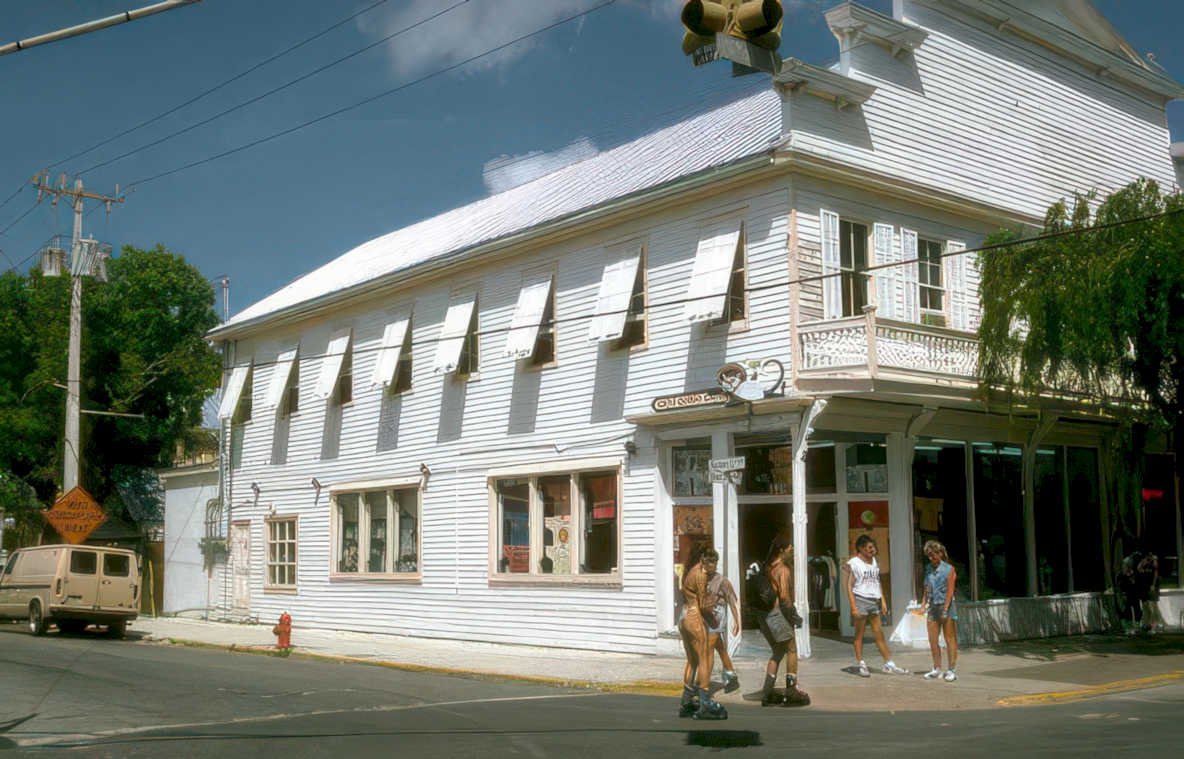 key west duval Vintage A4 Photo Print