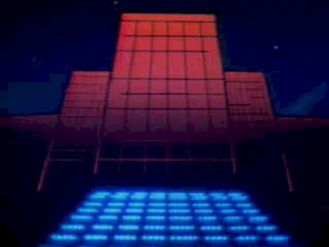 keyboard pyramid cityscape1980s 1990s A4 Photo Print