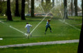 kids sprinkler park Vintage A4 Photo Print