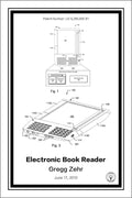 kindle patent print white A4 Photo Print