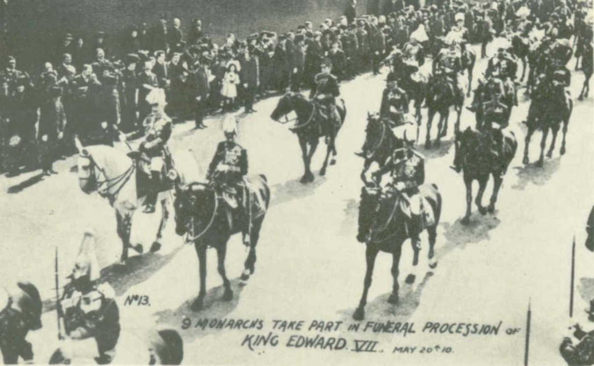king edward monarchsVintage 1880s 1900s A4 Photo Print