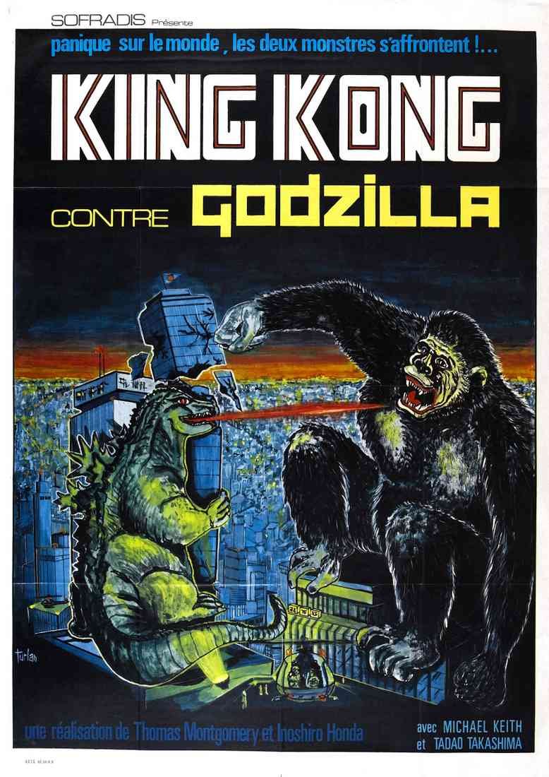 king kong vs godzilla poster 07 A4 Photo Print