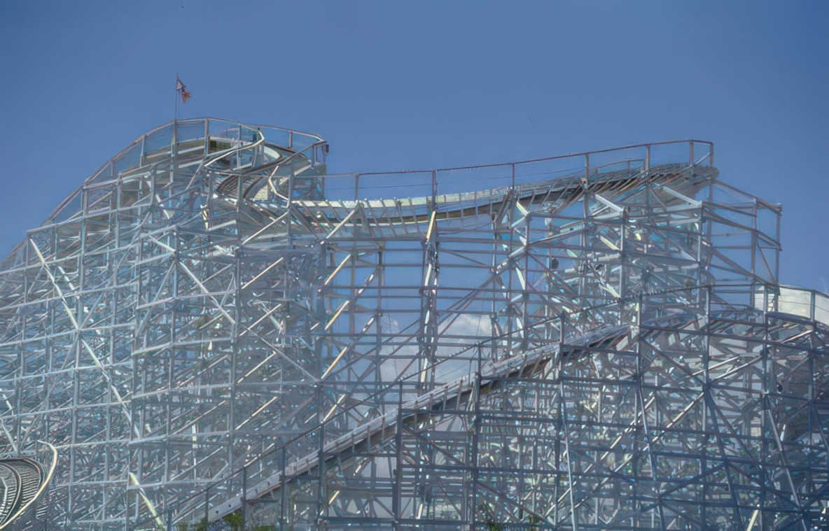 kingda ka roller Vintage A4 Photo Print