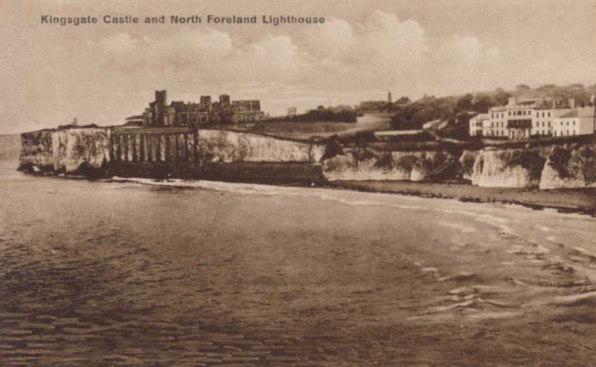 kingsgate castle lighthouseVintage 1880s 1900s A4 Photo Print