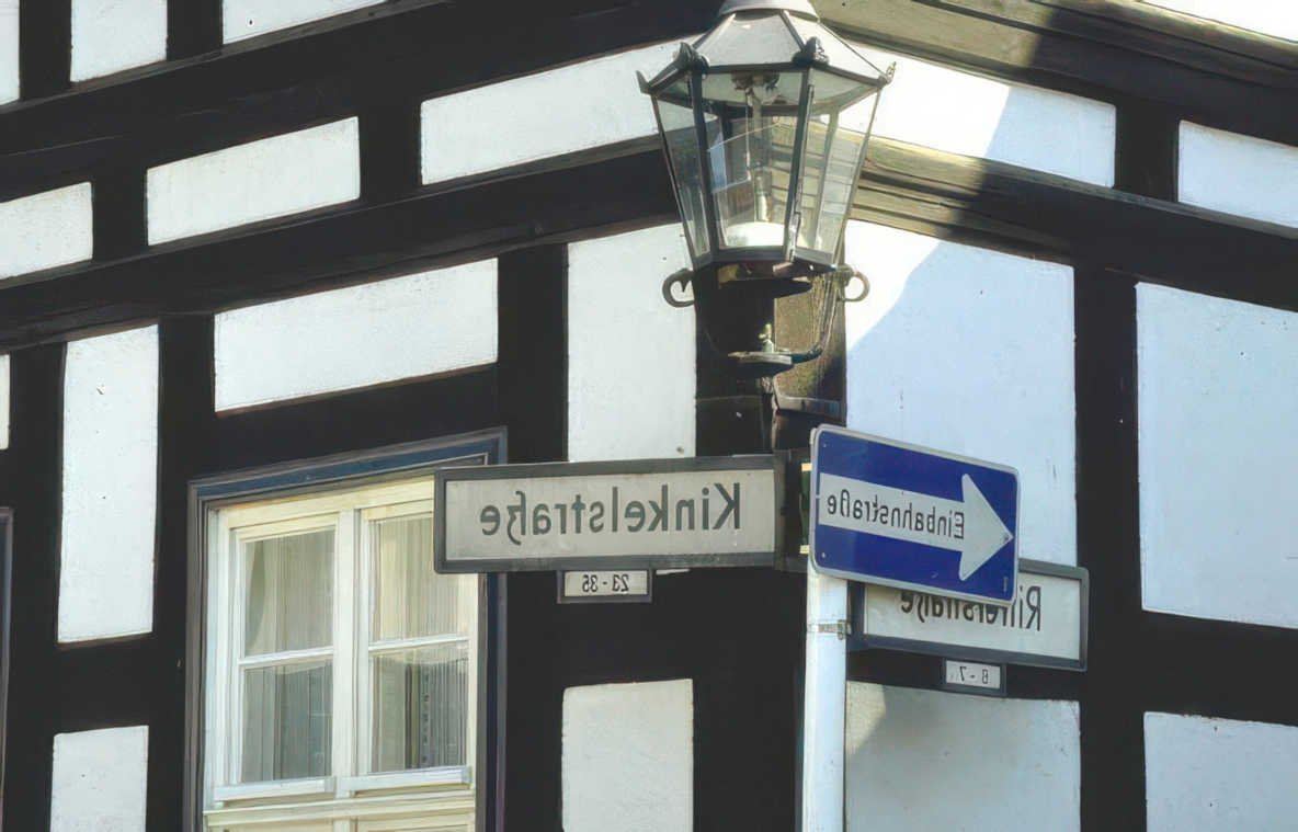 kinkelstein street sign Vintage A4 Photo Print