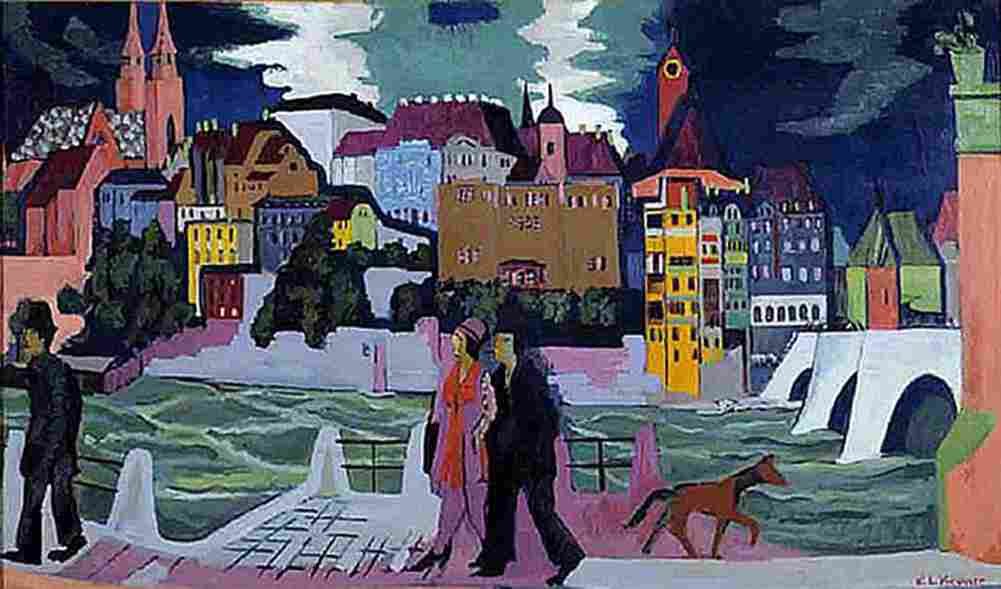 kirc Basel and the Rhine Art A4 Photo Print