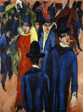 kirc Berlin Street Scene Art A4 Photo Print