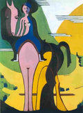 kirc Female rider Art A4 Photo Print