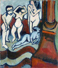 kirc Four Wood Sculptures Art A4 Photo Print