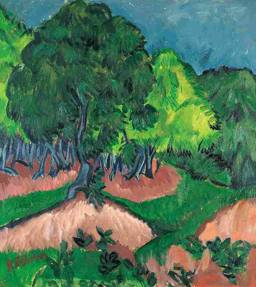 kirc Landscape with Chestnut Tree Art A4 Photo Print
