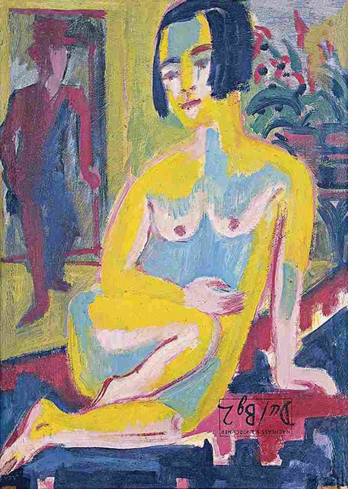 kirc Seated Female Study Art A4 Photo Print