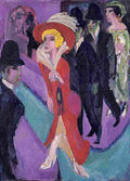 kirc Street With Red Streetwalker Art A4 Photo Print