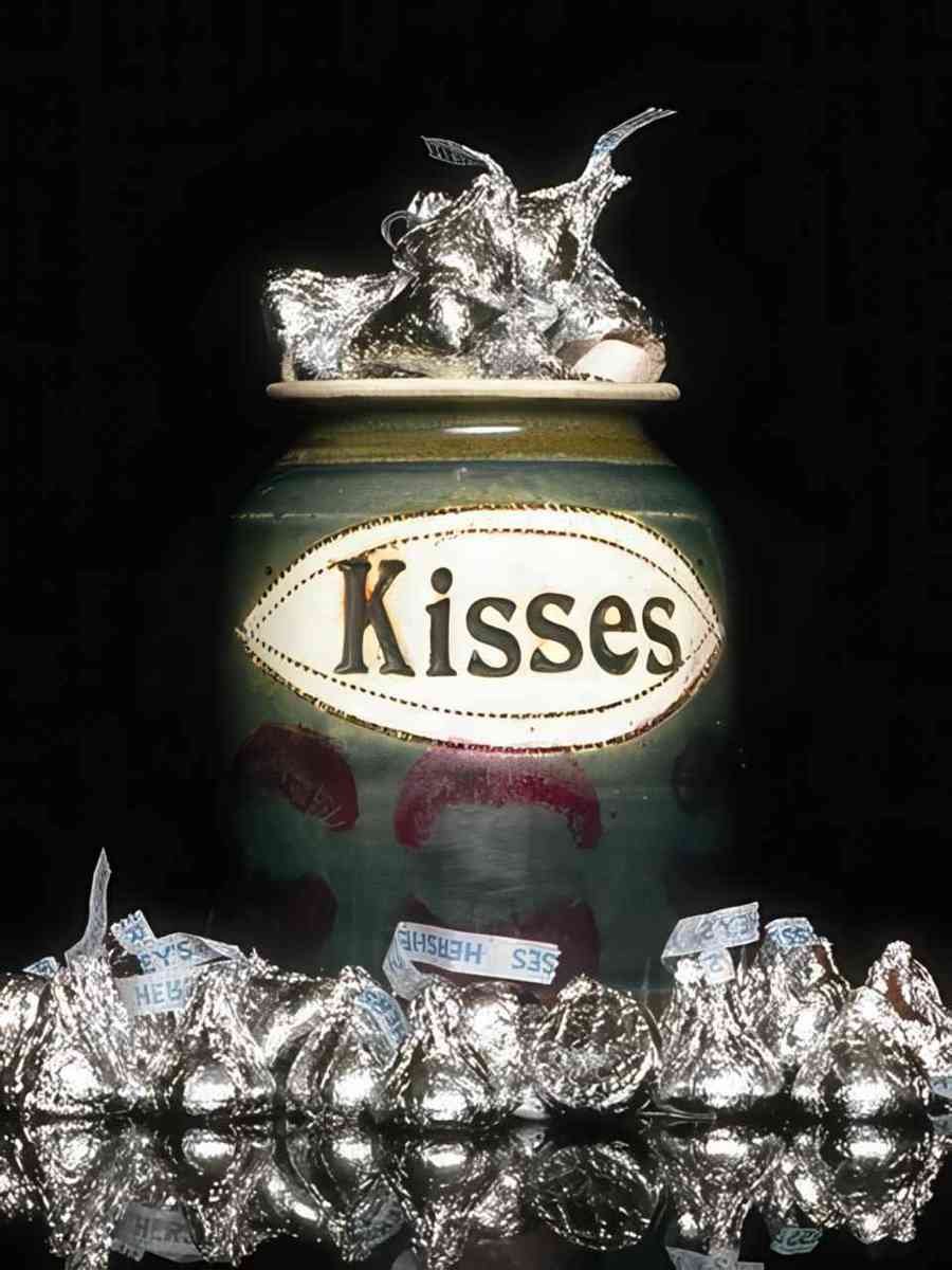 kisses candy jar A4 Photo Print