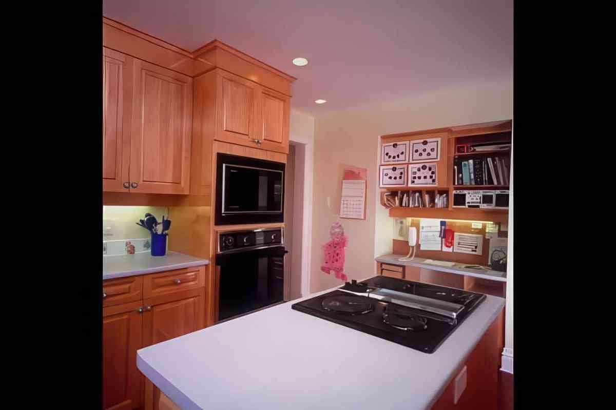 kitchen cooking island A4 Photo Print