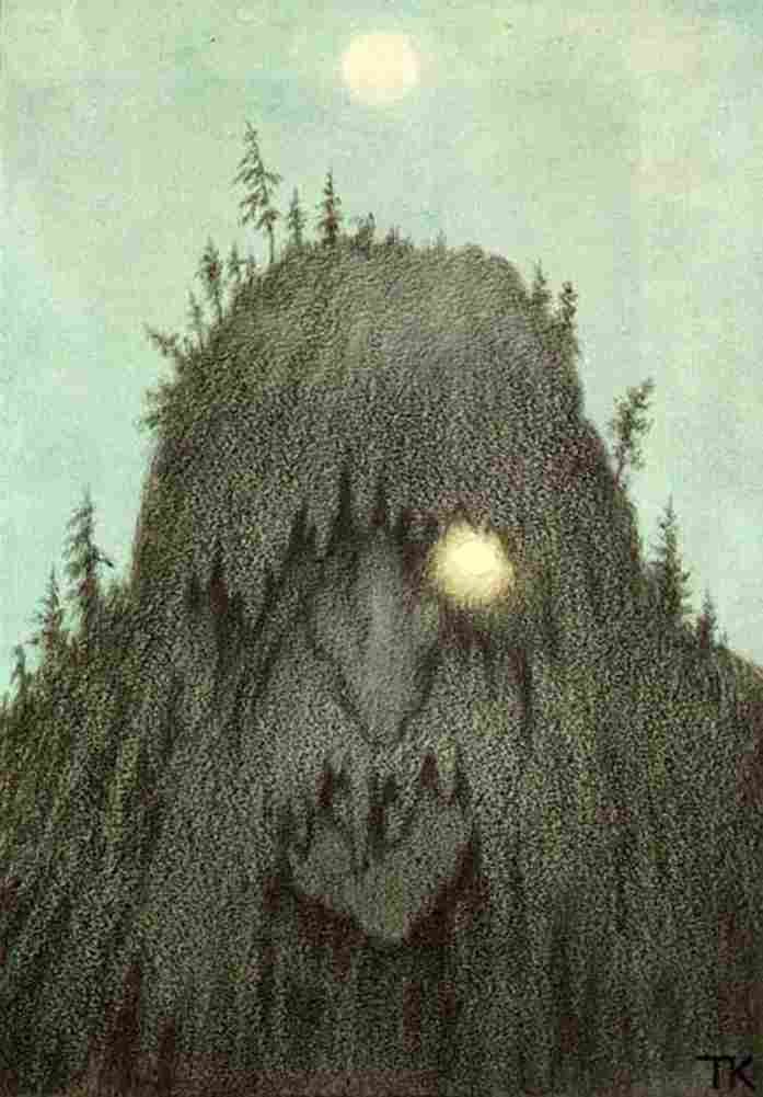 kitt Forest Troll Art A4 Photo Print
