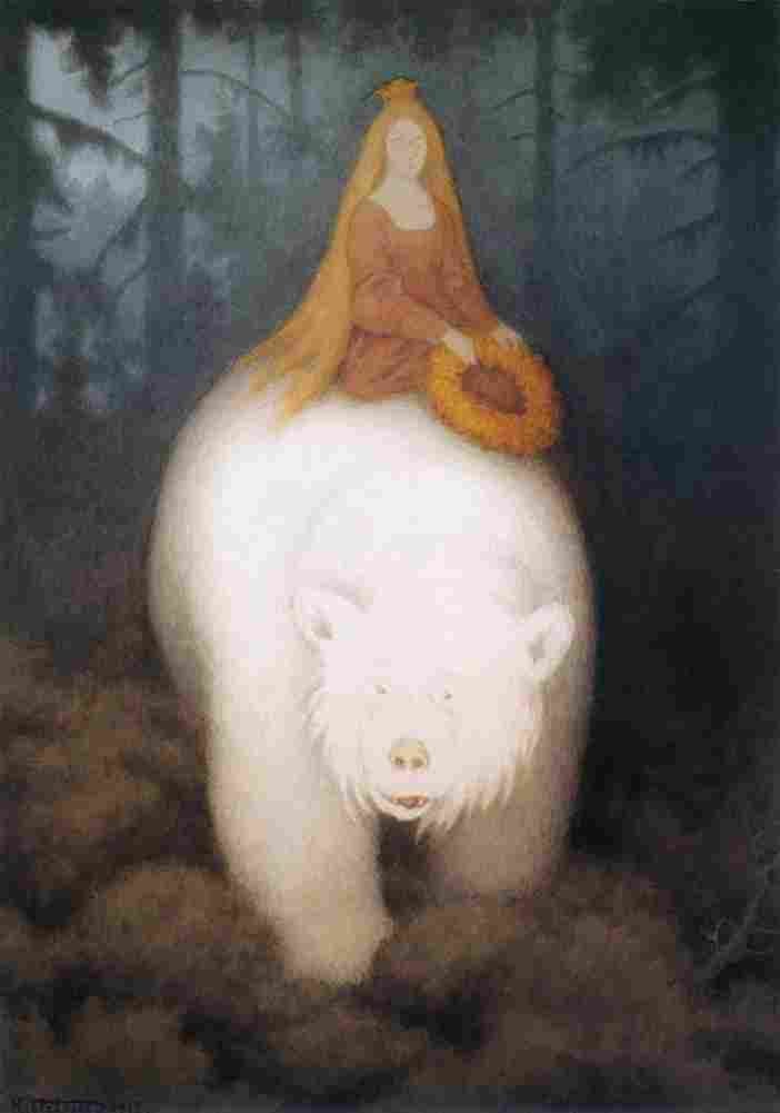 kitt White Bear King Valemon Art A4 Photo Print