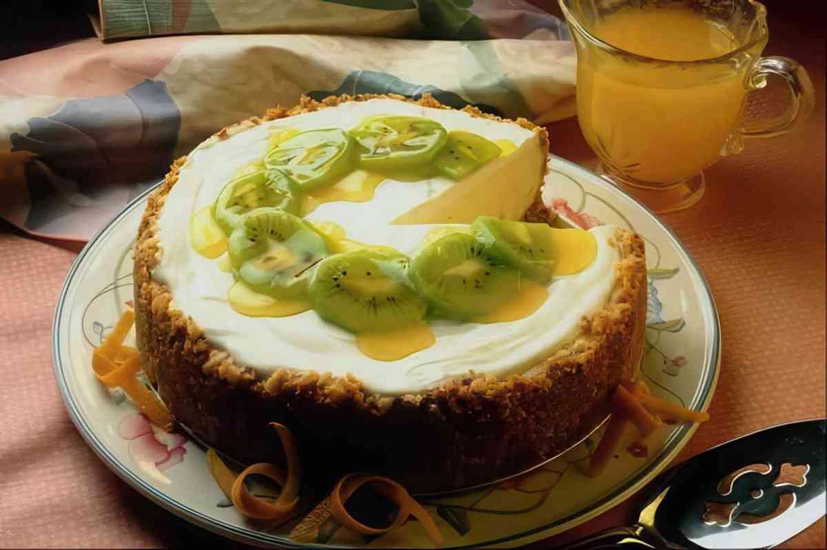 kiwi cheesecake orange A4 Photo Print