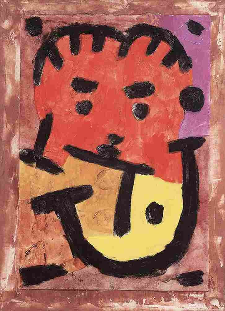 klee Musician Art A4 Photo Print