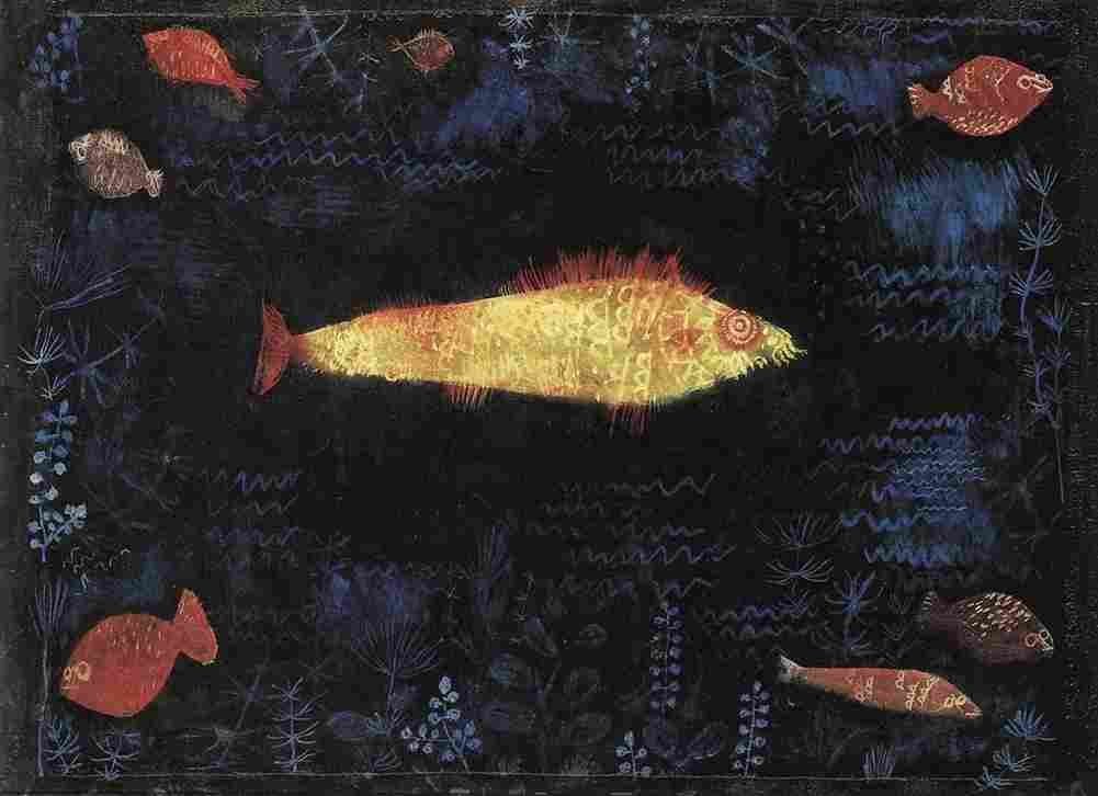 klee The Goldfish Art A4 Photo Print