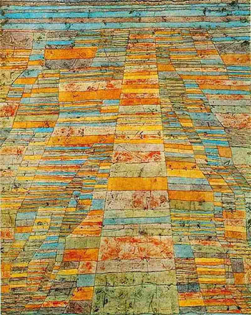 klee highways and Byways Art A4 Photo Print