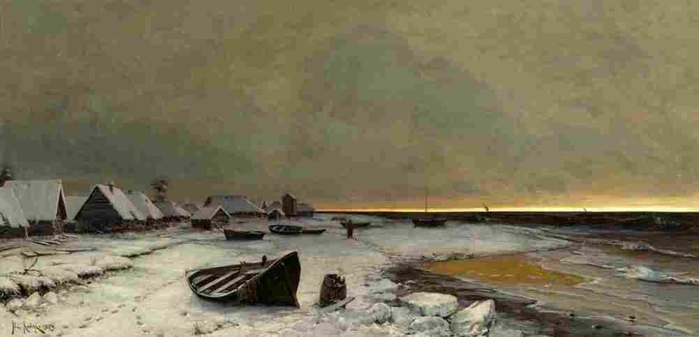 klever julius winter landscape Art A4 Photo Print