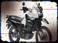 klr 650 A4 Photo Print Motorbike Vintage Aged