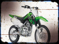 klx 140 1 A4 Photo Print Motorbike Vintage Aged