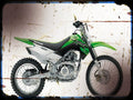 klx 140l 1 A4 Photo Print Motorbike Vintage Aged