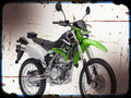 klx 250s A4 Photo Print Motorbike Vintage Aged