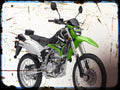 klx 250s Kawasaki A4 Photo Print Motorbike Vintage Aged