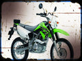 klx125 1 A4 Photo Print Motorbike Vintage Aged