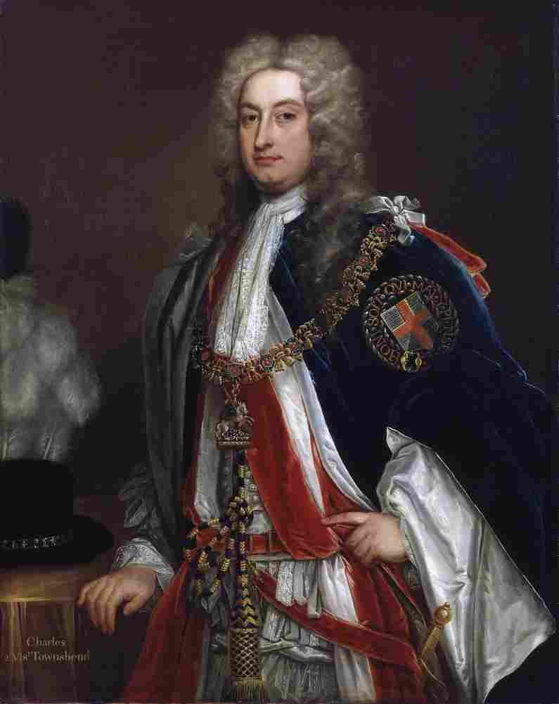 kne Charles Townshend Second Viscount Townshend large Art A4 Photo Print
