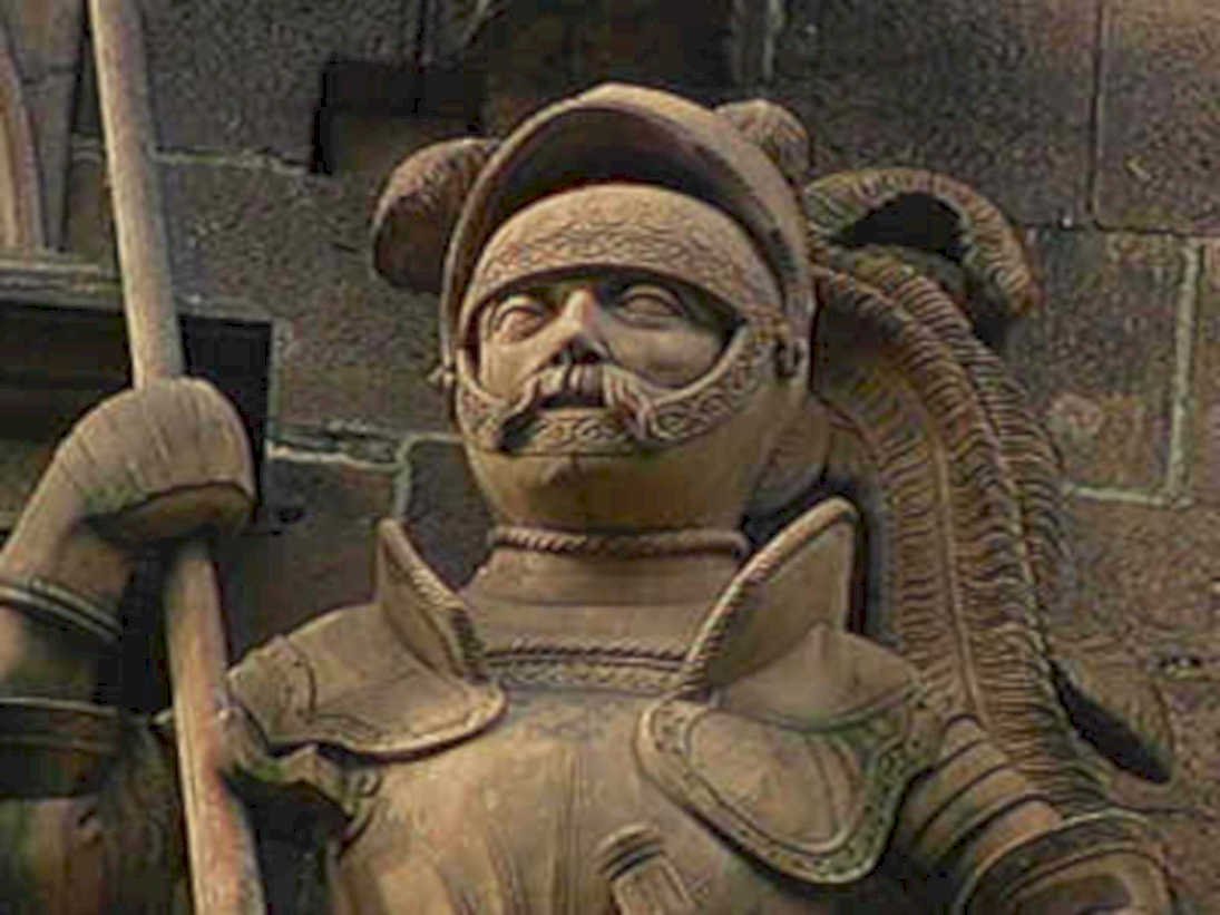 knight statue detail1980s 1990s A4 Photo Print