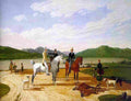 kobel Hunting Party on Lake Tegernsee Art A4 Photo Print