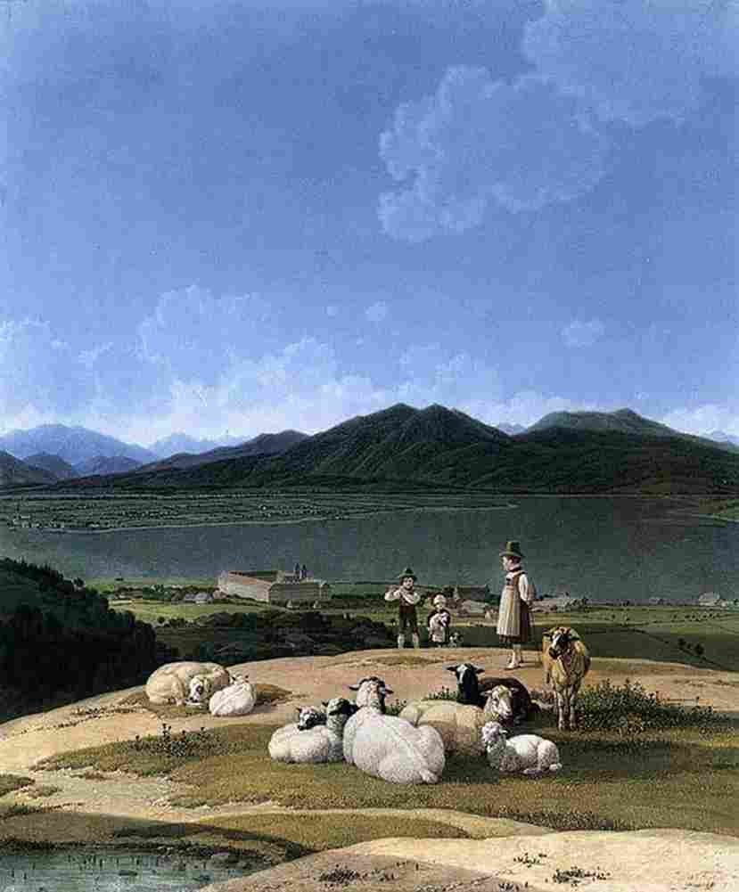 kobel View of Tegernsee Art A4 Photo Print