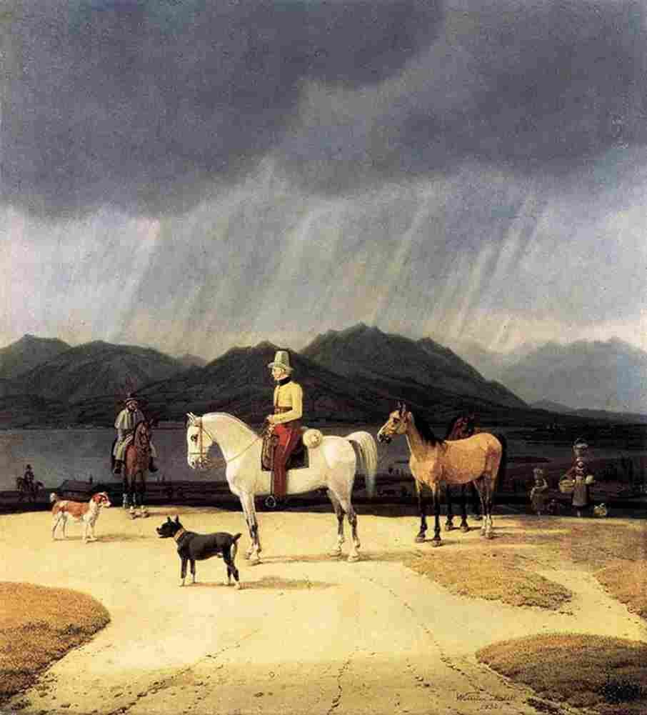 kobell Riders at the Tegernsee III Art A4 Photo Print