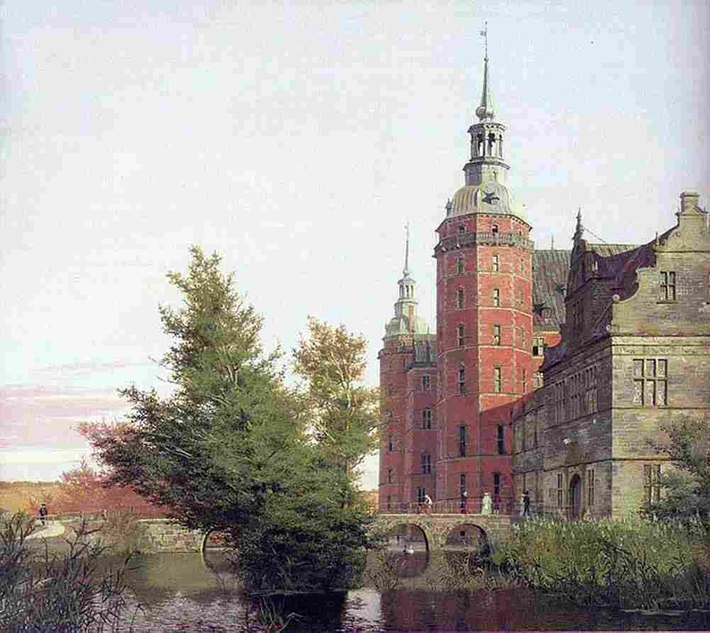 kobke Frederiksborg Castle Art A4 Photo Print