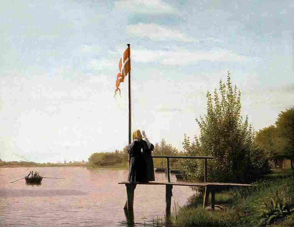 kobke Lake in Copenhagen Art A4 Photo Print