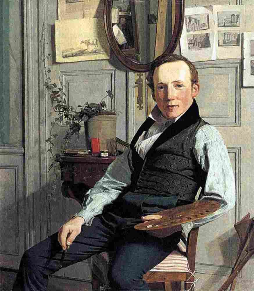 kobke Portrait of Frederik Sodring Art A4 Photo Print