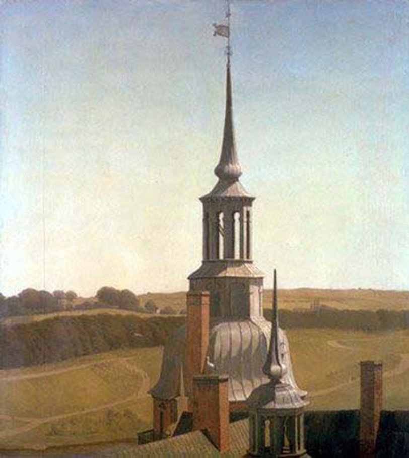 kobke Tower on Frederiksborg Art A4 Photo Print