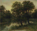 koller rudolf evening at zurichhorn Art A4 Photo Print